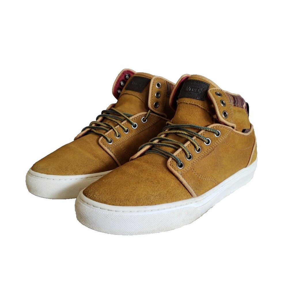 VANS California CHUKKA DECON CA, Brown Suede Southwestern Womens Sz 9 Men Sz 7.5